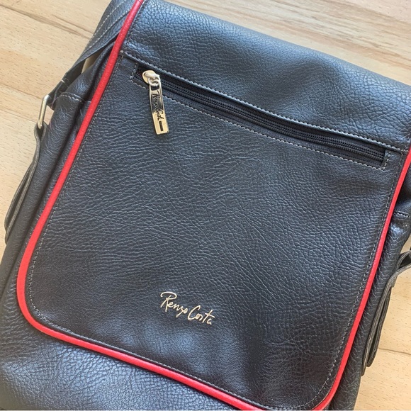 crossbody negro de cuero Renzo Costa Made in Perú - Picture 3 of 8